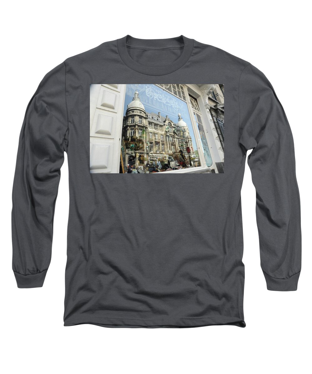 Photograph Long Sleeve T-Shirt featuring the photograph Reflections of Architecture by Richard Gehlbach
