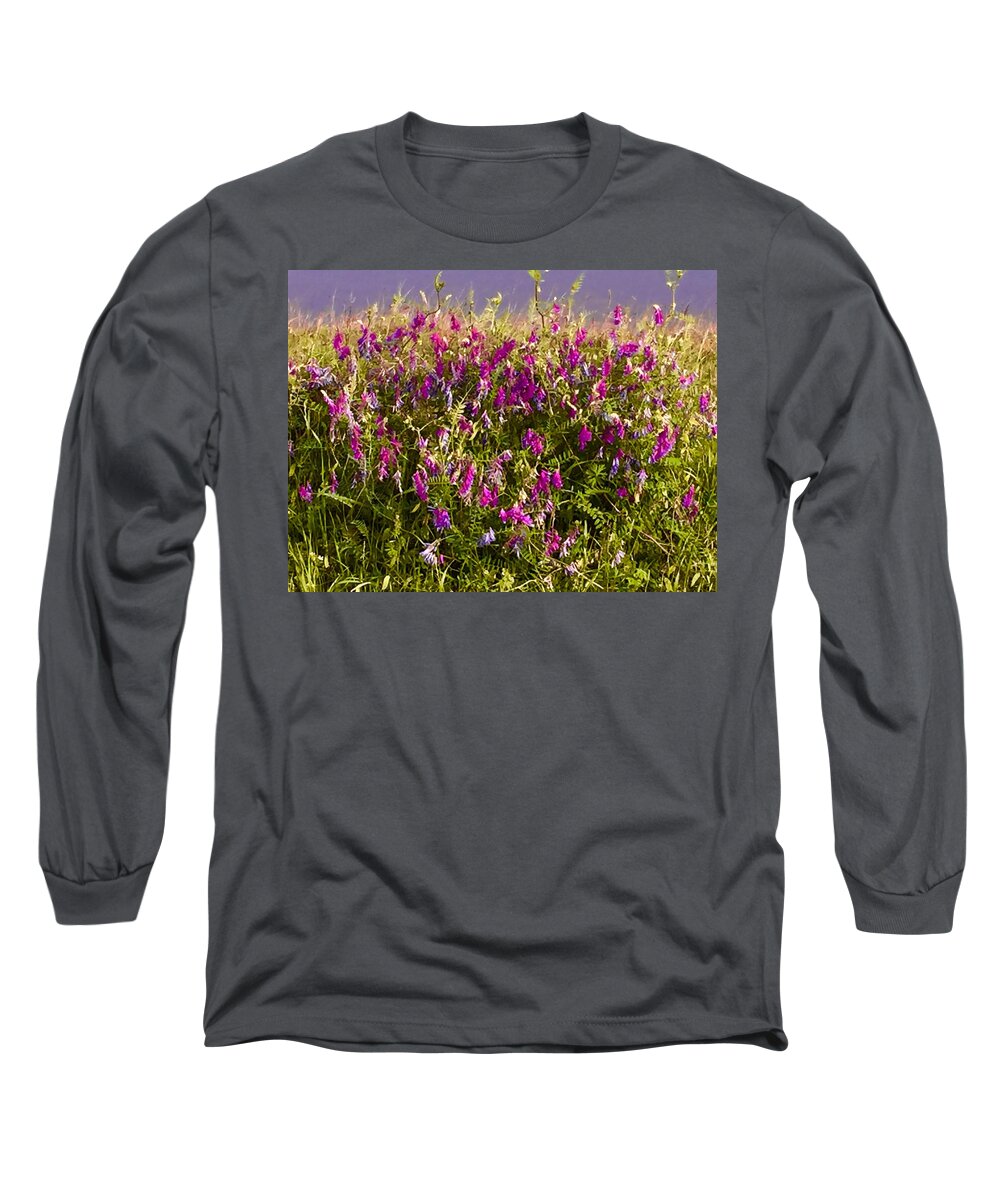 Nature Long Sleeve T-Shirt featuring the photograph River Dandies by Etta Harris