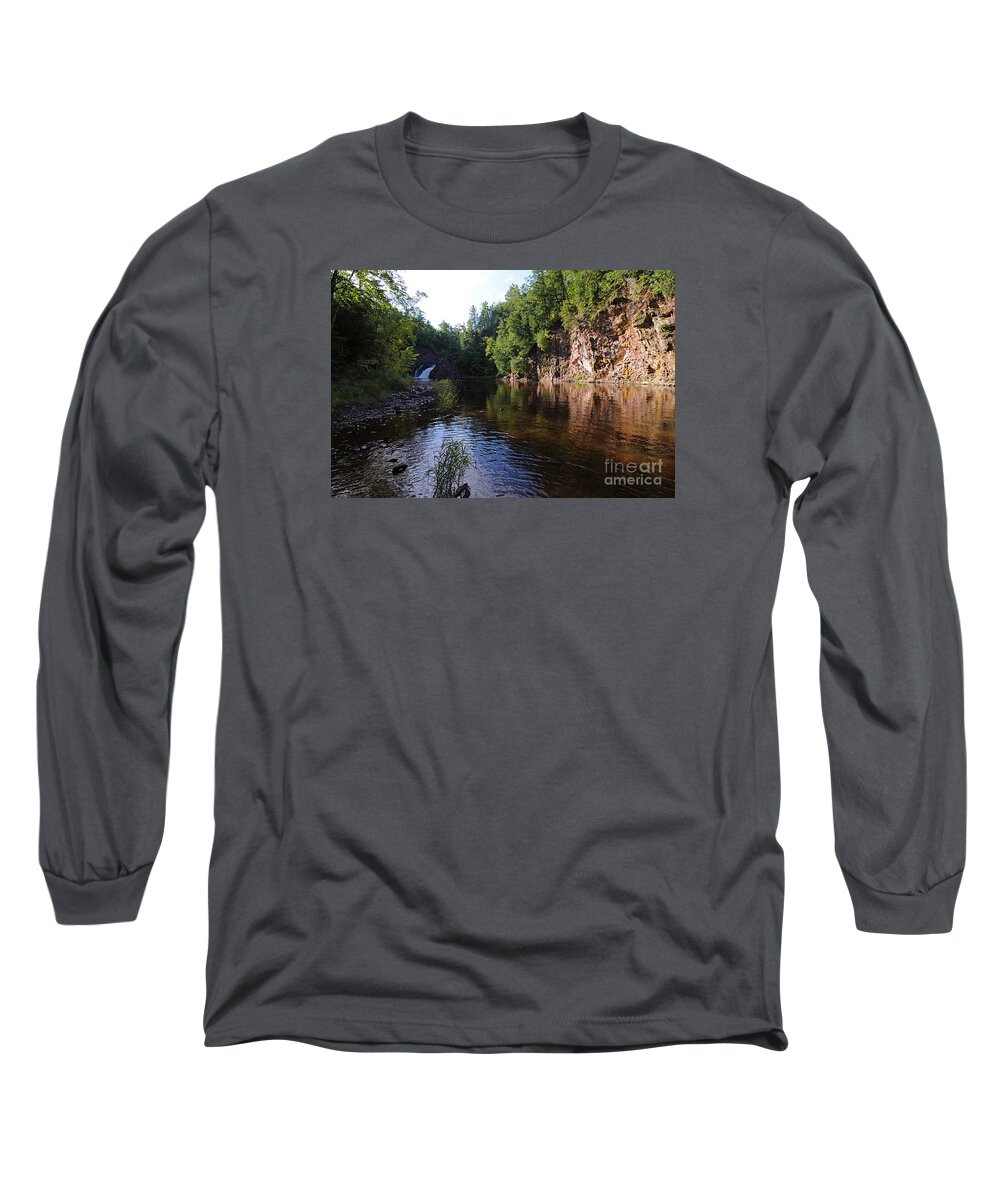 River Long Sleeve T-Shirt featuring the photograph River Reflections by Sandra Updyke