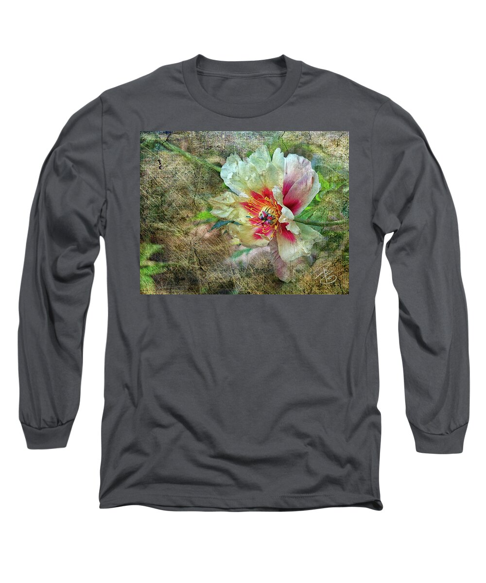 Flower Long Sleeve T-Shirt featuring the photograph Rock Peony by Debra Baldwin