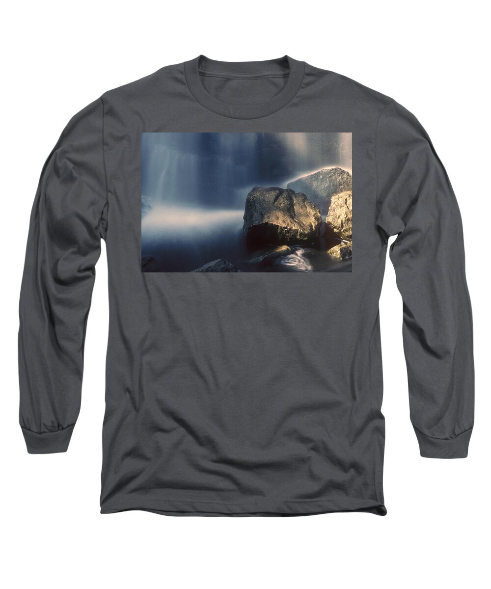 Rocks Long Sleeve T-Shirt featuring the photograph Rocks and Waterfalls by DArcy Evans