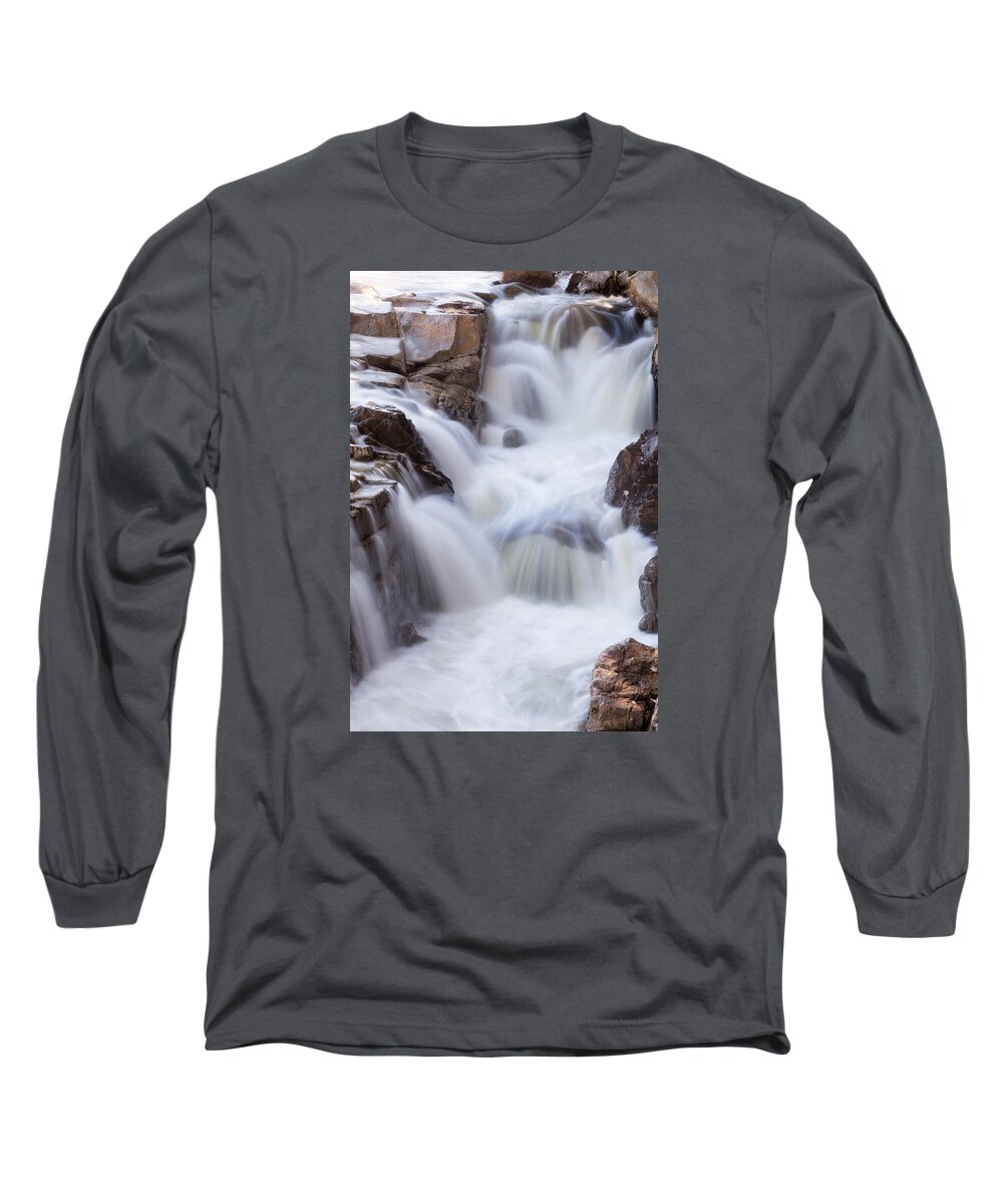 Rocky Gorge Nh Long Sleeve T-Shirt featuring the photograph Rocky Gorge Falls by Michael Hubley