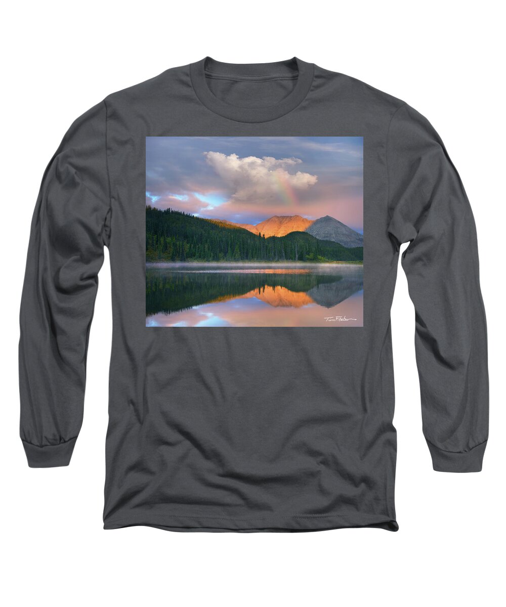 Inspirational Wild And Scenic Alpine Rocky Mountain Mountains Ca Long Sleeve T-Shirt featuring the photograph Rocky Mountain by Tim Fitzharris