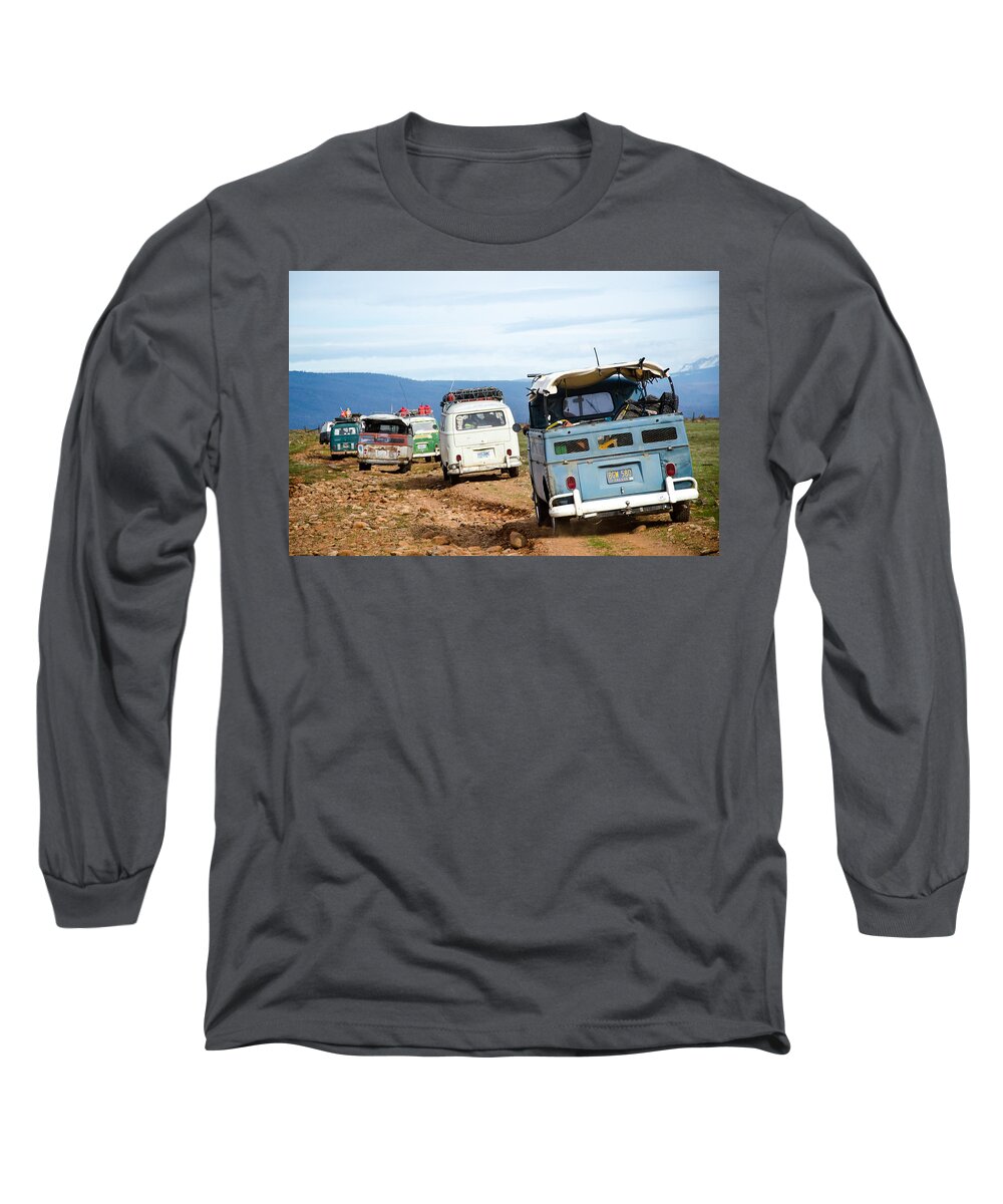 Mount Shasta Long Sleeve T-Shirt featuring the photograph Rocky Road to Shasta by Richard Kimbrough
