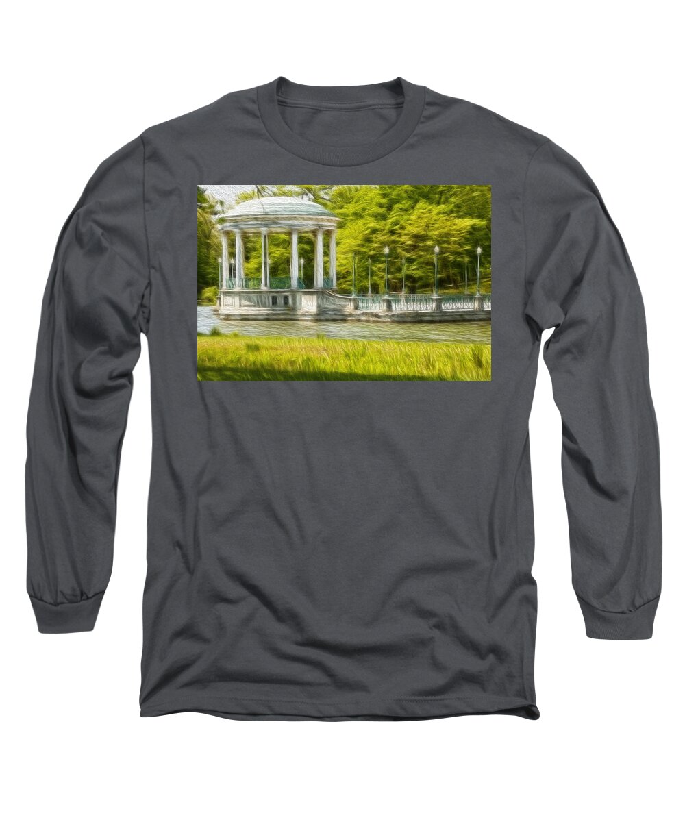 Gazebo Long Sleeve T-Shirt featuring the photograph Roger Williams Park Gazebo by Billy Bateman