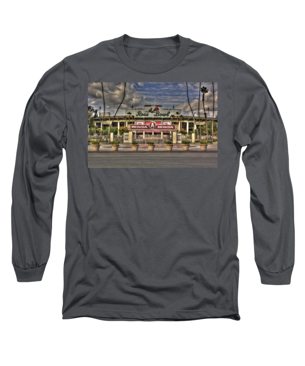 Rose Bowl Long Sleeve T-Shirt featuring the photograph Rose Bowl HDR by Richard J Cassato