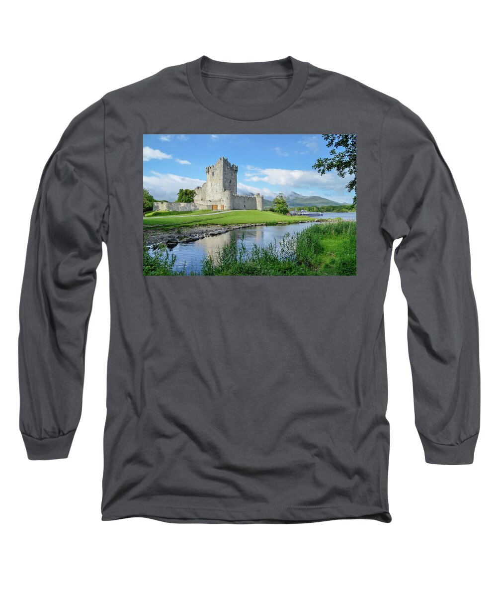 Ross Long Sleeve T-Shirt featuring the photograph Ross Castle by Joe Ormonde