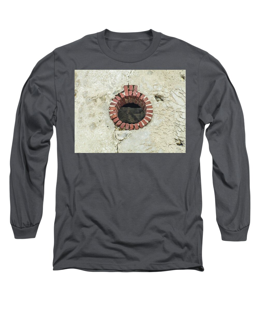 Brittany Long Sleeve T-Shirt featuring the photograph Round Window by Helen Jackson