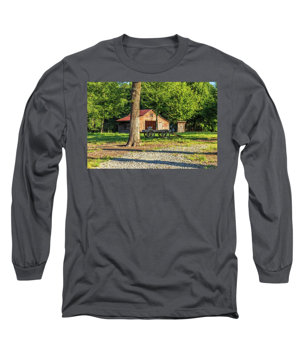 Rustic Long Sleeve T-Shirt featuring the photograph Rustic Country Scene by Doug Camara