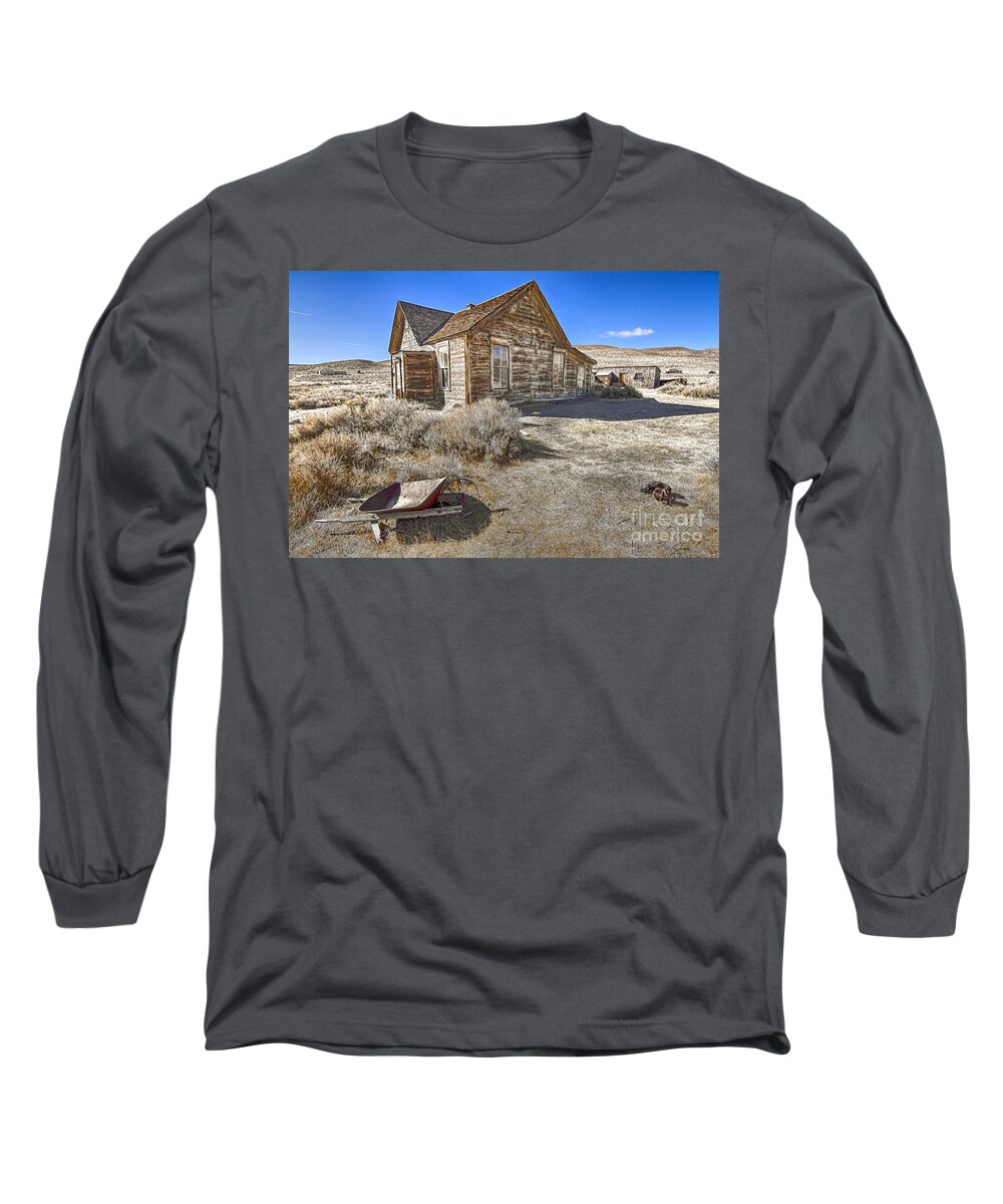 Ghost Town Long Sleeve T-Shirt featuring the photograph Rustic House by Jason Abando