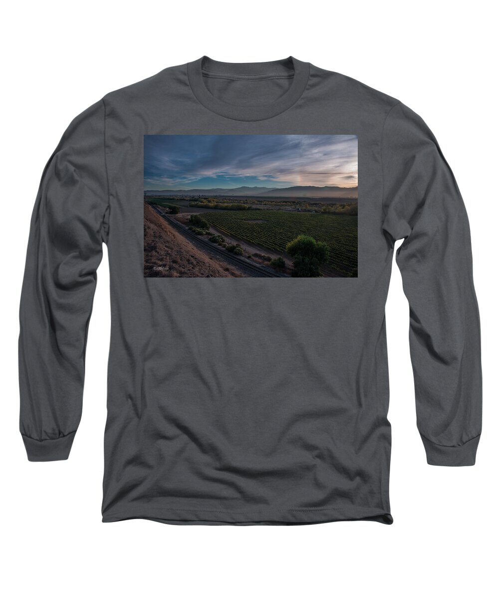Central California Coast Long Sleeve T-Shirt featuring the photograph Salinas Valley Before Sundown by Bill Roberts