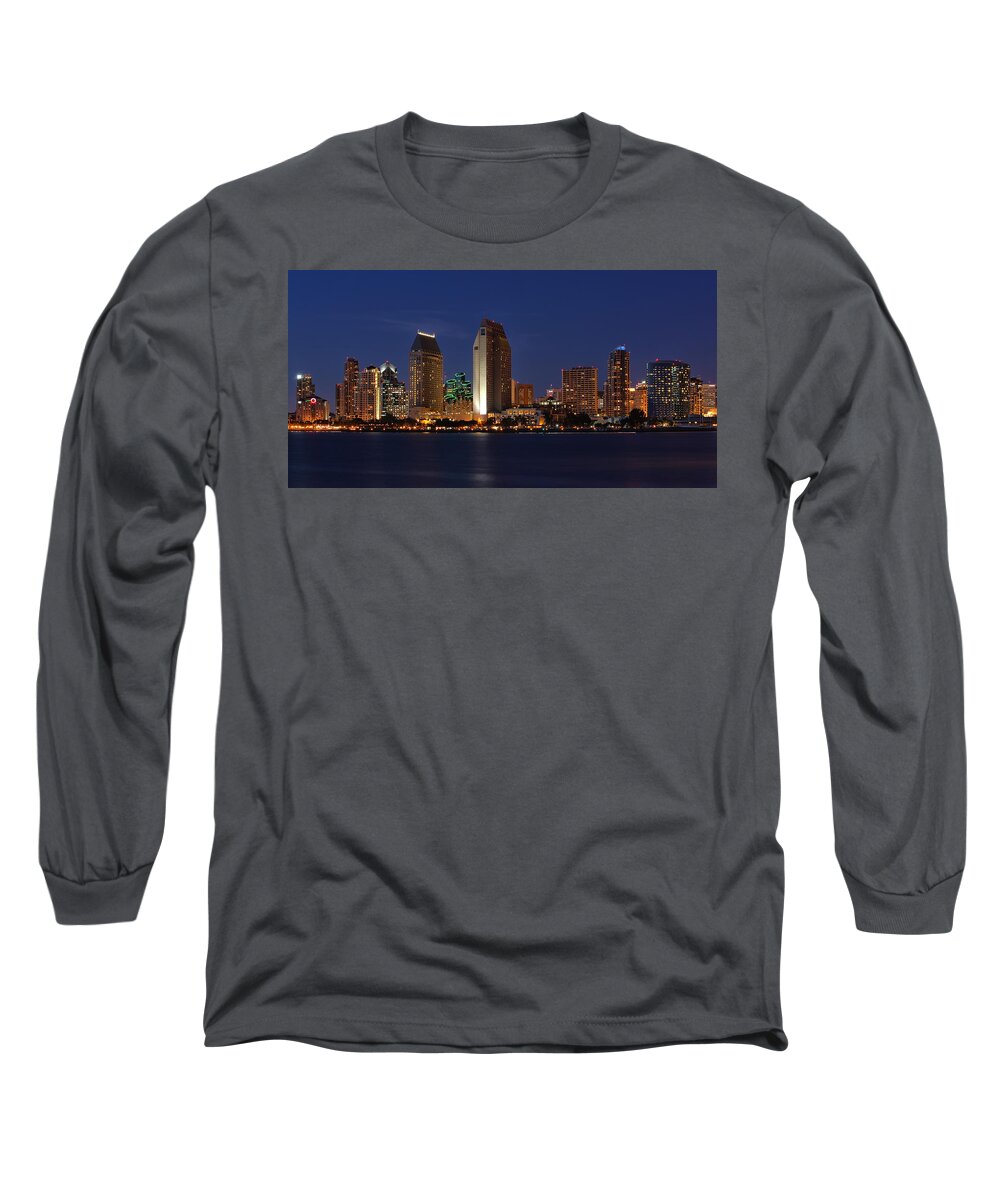 San Diego Long Sleeve T-Shirt featuring the photograph San Diego America's Finest City by Larry Marshall
