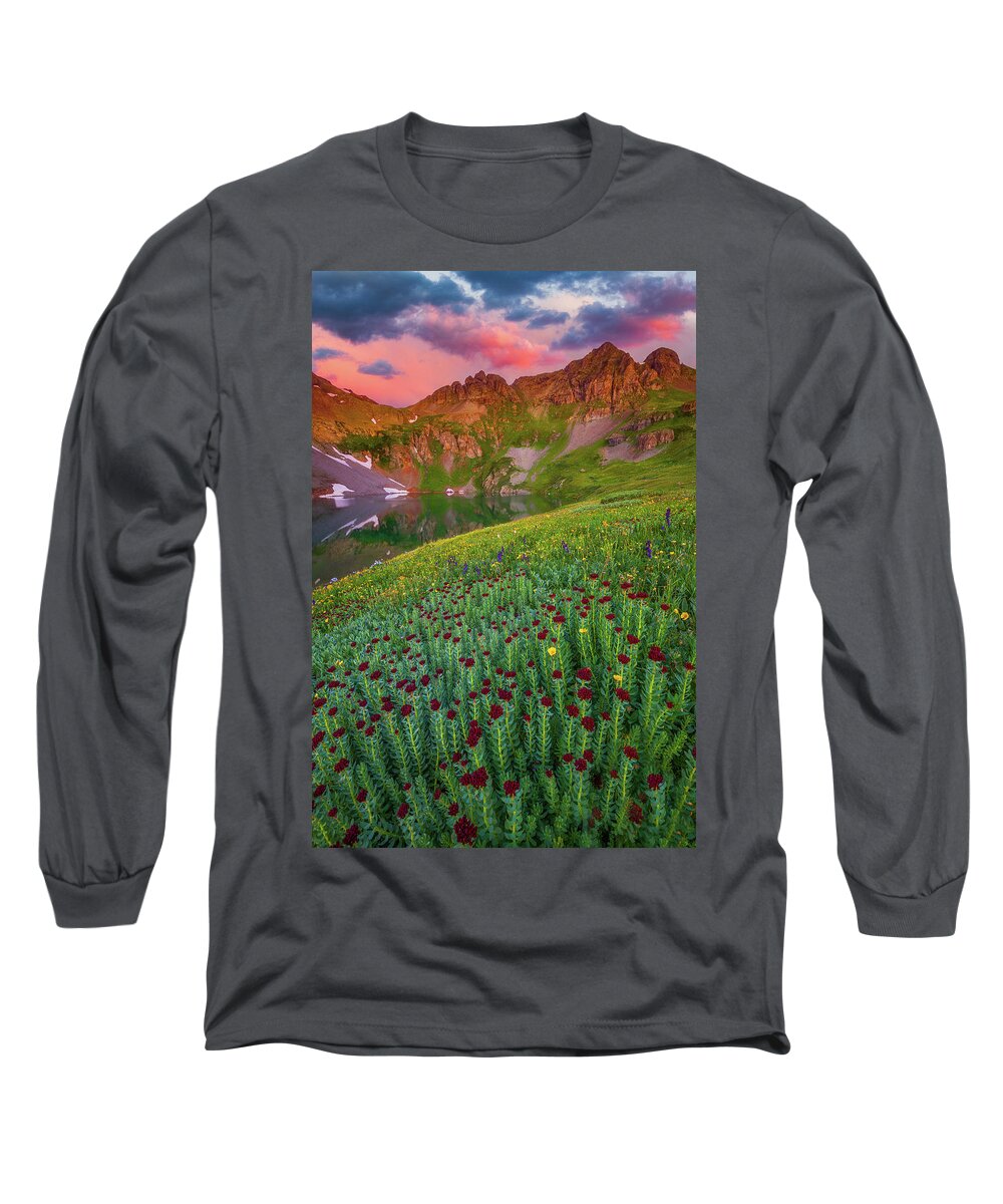 Mountains Long Sleeve T-Shirt featuring the photograph San Juan Sunrise by Darren White