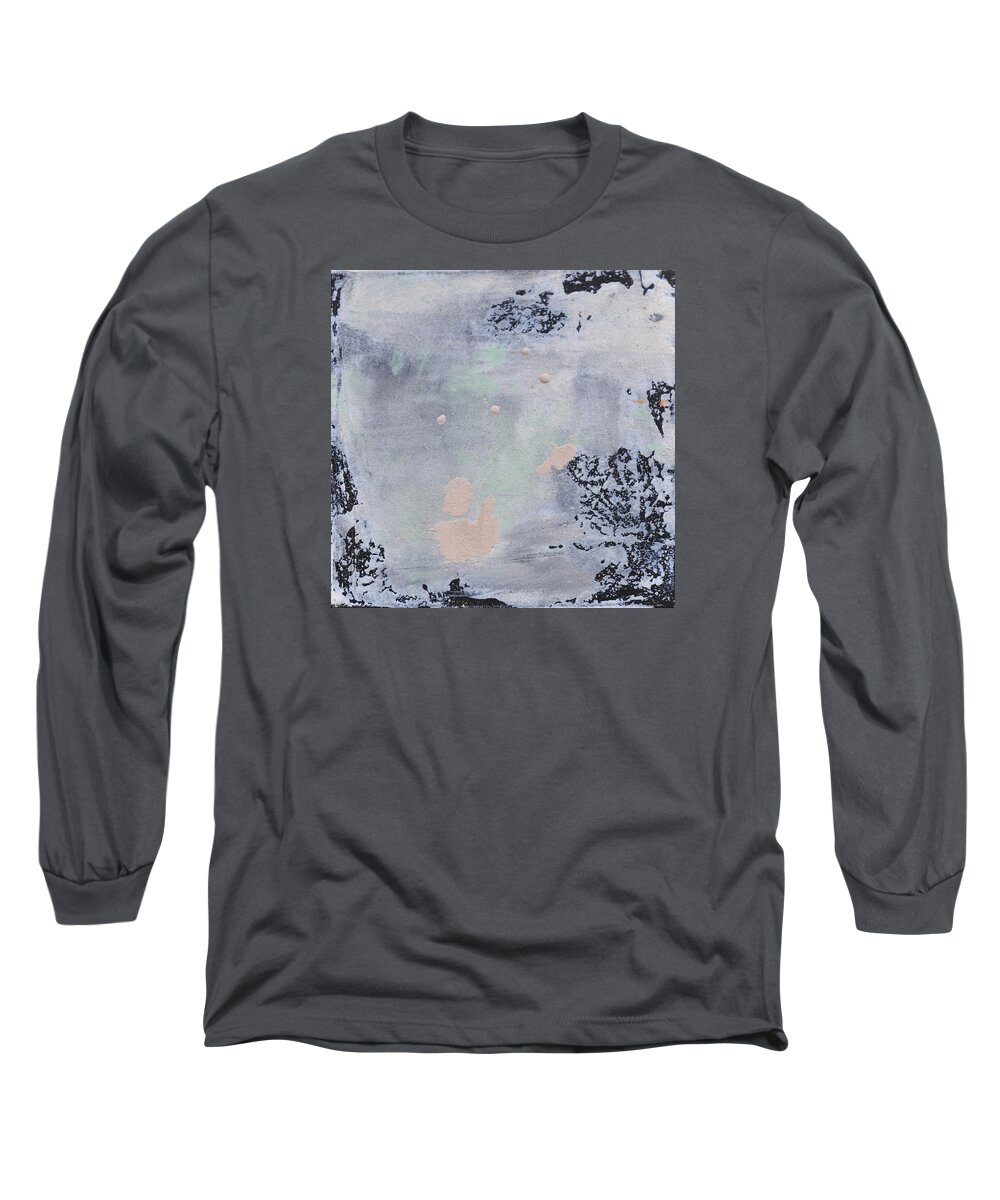 Abstract Long Sleeve T-Shirt featuring the painting Sand Tile AM214127 by Eduard Meinema