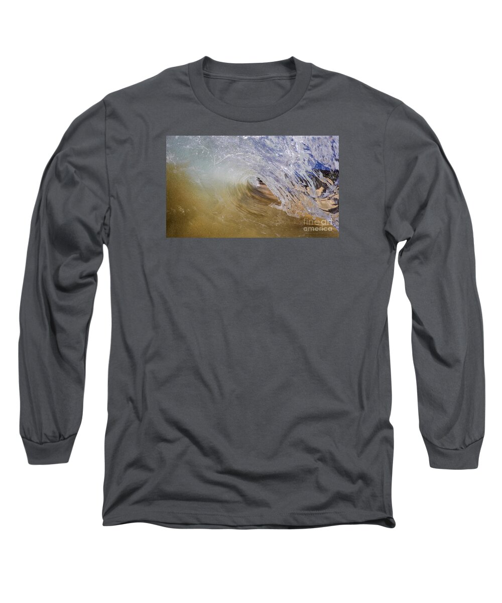 Sandy Beachbreak Long Sleeve T-Shirt featuring the photograph Sandy Beachbreak Wave by Dustin K Ryan