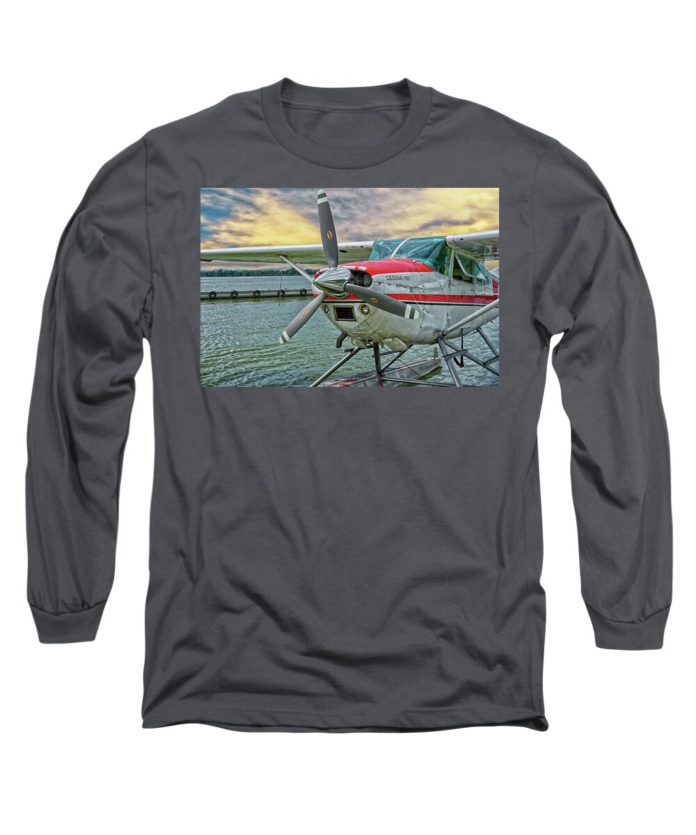 Plane Long Sleeve T-Shirt featuring the photograph Sea Plane by Dennis Dugan
