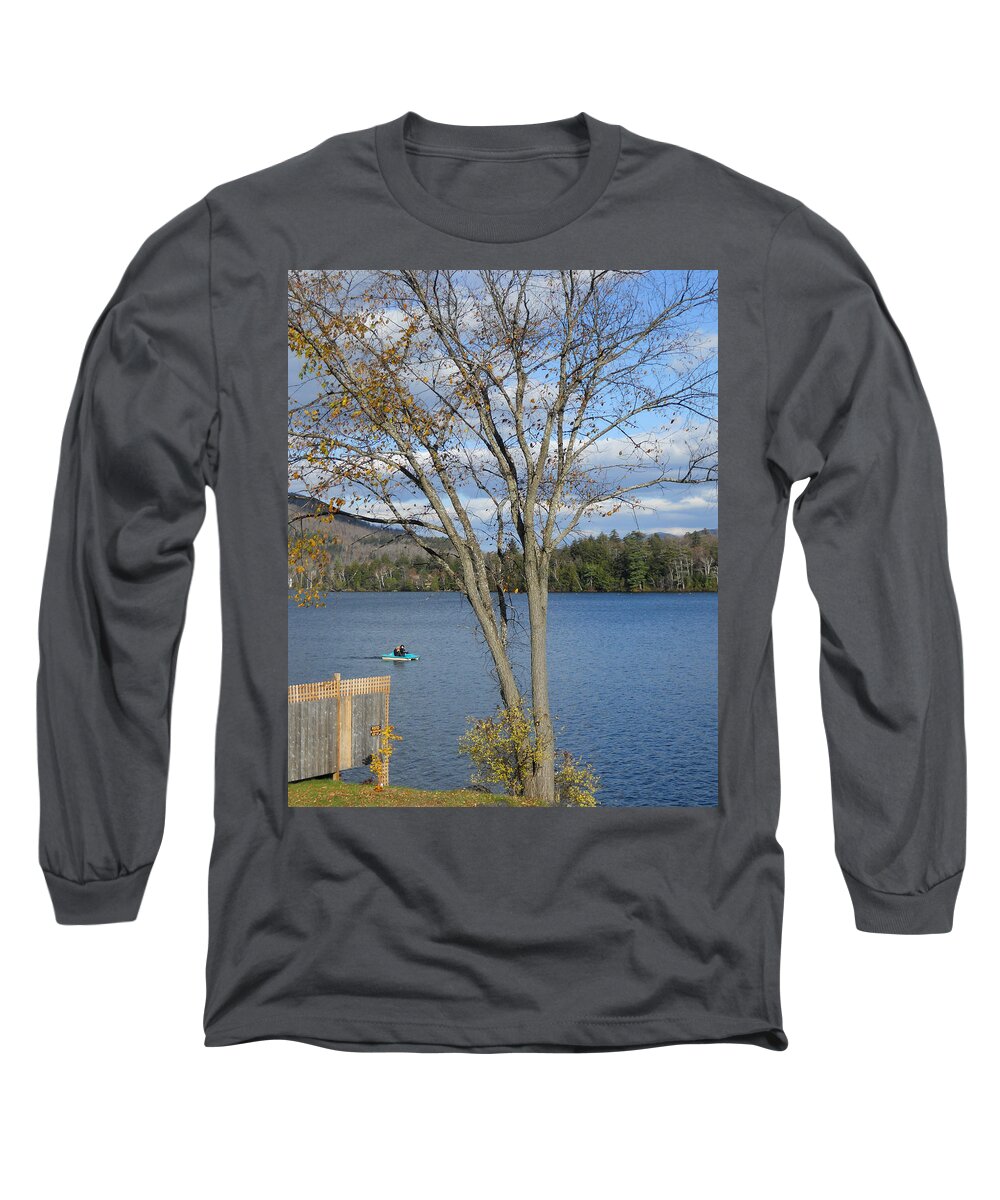 Calm Long Sleeve T-Shirt featuring the photograph Serene Lake by Maggy Marsh