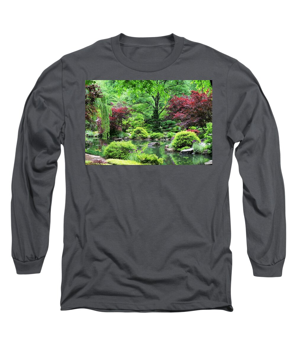 Trees Long Sleeve T-Shirt featuring the photograph Serenity Now by Mary Ann Artz