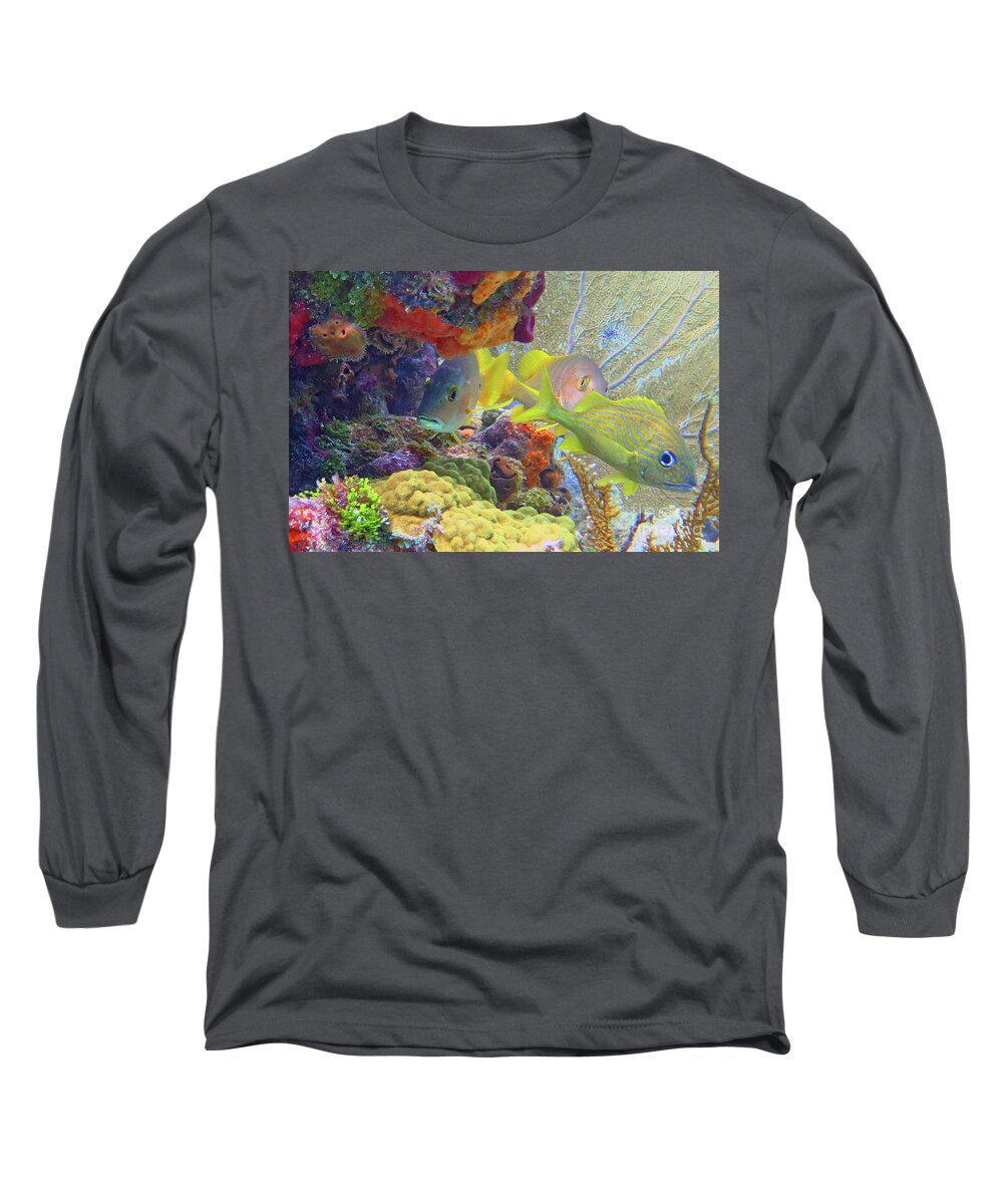 Underwater Long Sleeve T-Shirt featuring the photograph Shades Of Gold by Daryl Duda