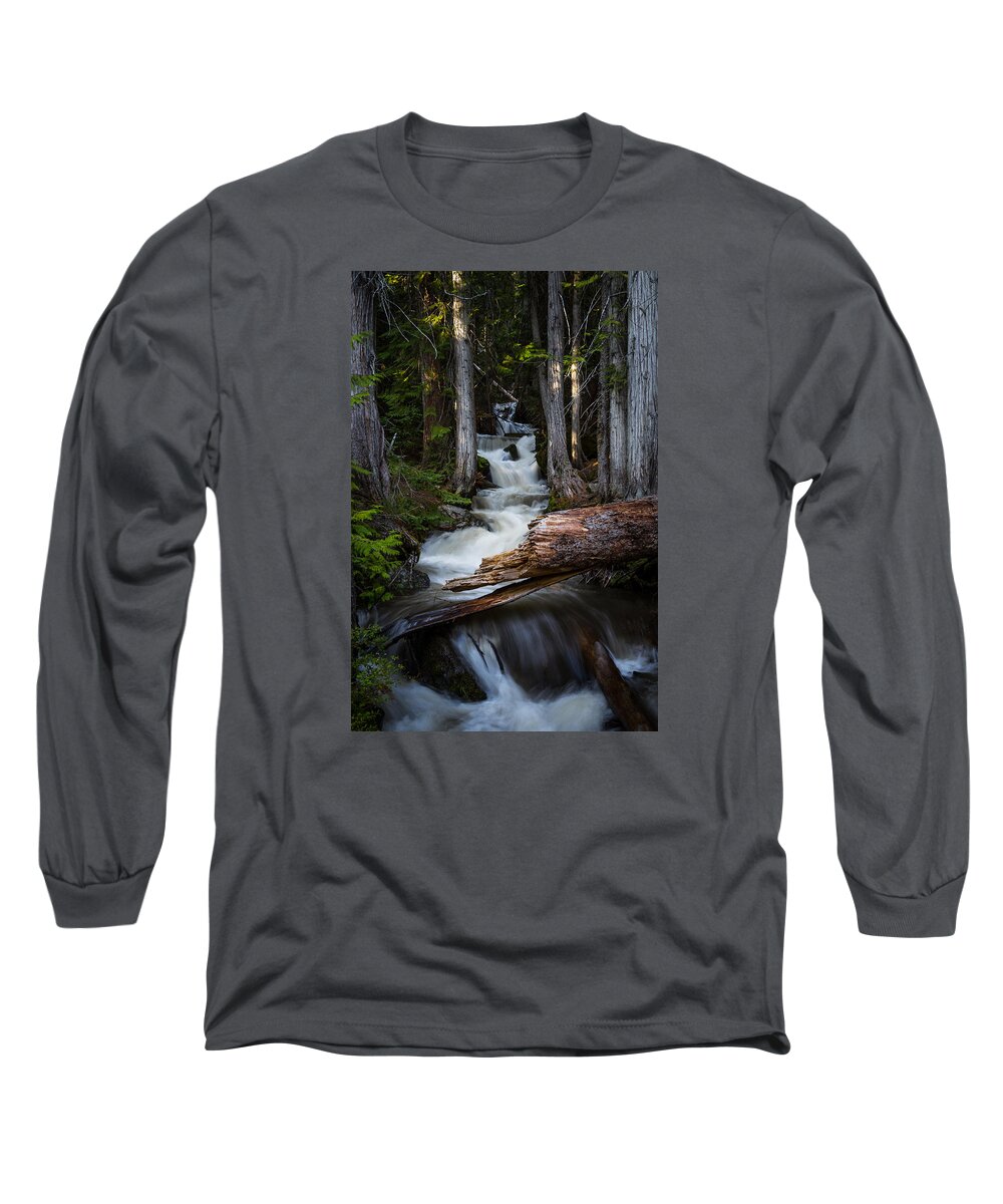 Waterfall Long Sleeve T-Shirt featuring the photograph Silver Falls by Jason Roberts