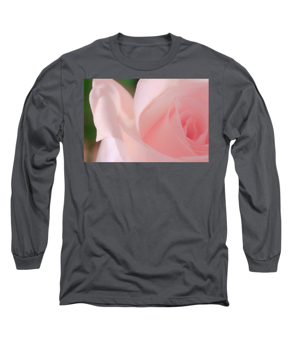 Beautiful Long Sleeve T-Shirt featuring the photograph Singular Beautiful Pink Rose by Joni Eskridge