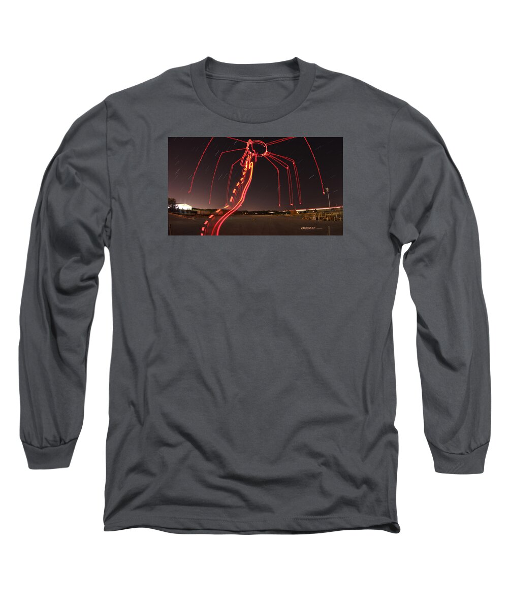 Spider Long Sleeve T-Shirt featuring the photograph Sky Spider by Andrew Nourse