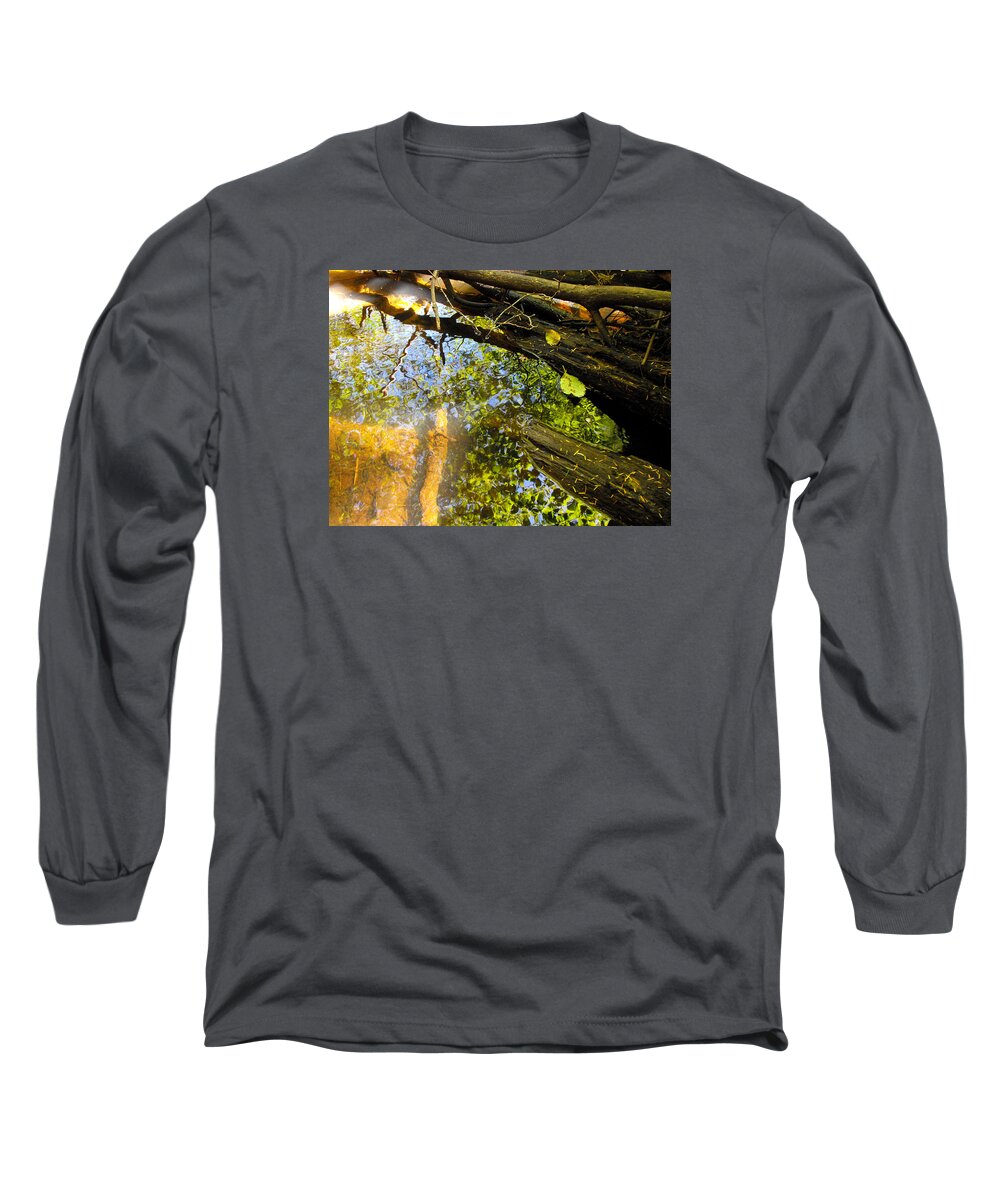 Adria Trail Long Sleeve T-Shirt featuring the photograph Slow Creek by Adria Trail