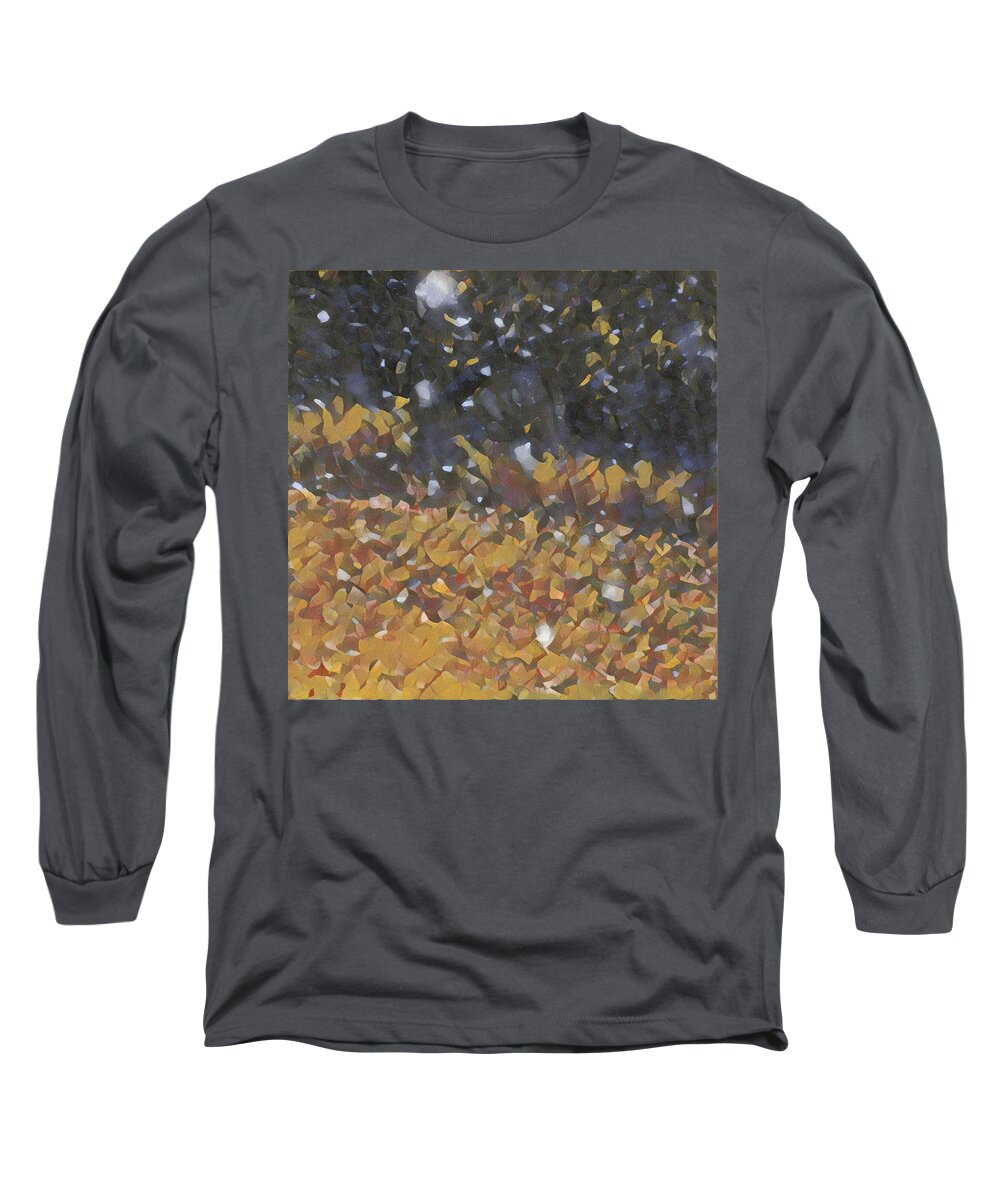 Snow Long Sleeve T-Shirt featuring the photograph Snow in October by Unhinged Artistry