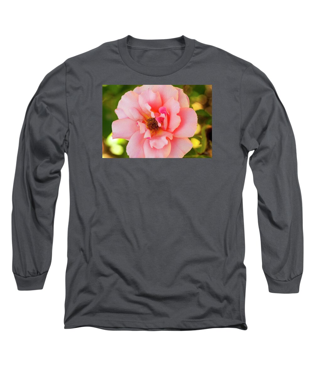 Jigsaw Puzzle Long Sleeve T-Shirt featuring the photograph So Pretty Rose by Carole Gordon