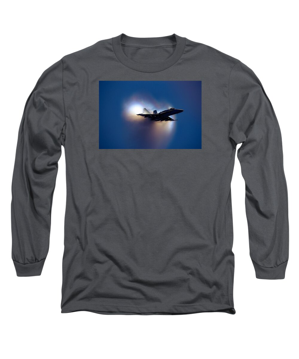 Planes Long Sleeve T-Shirt featuring the photograph Sonic Boom by Michael Damiani