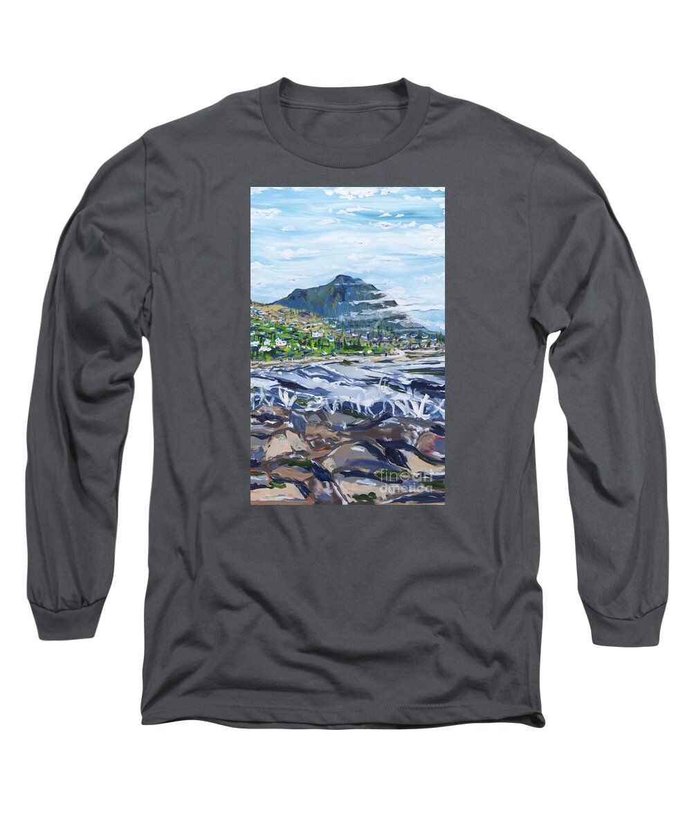 South Africa Long Sleeve T-Shirt featuring the painting South African Coastline Part Three by Patrick Grills