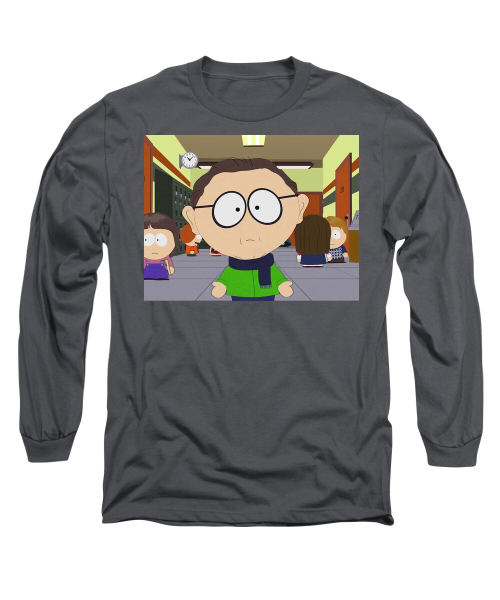 South Park Long Sleeve T-Shirt featuring the digital art South Park by Super Lovely