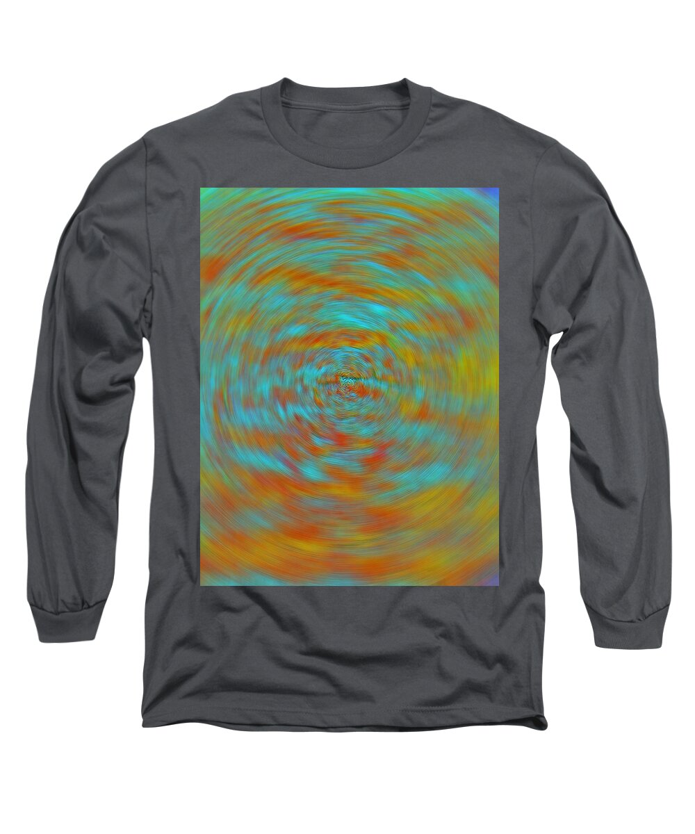 Abstract Long Sleeve T-Shirt featuring the photograph Spinning Out of Control by Lenore Senior