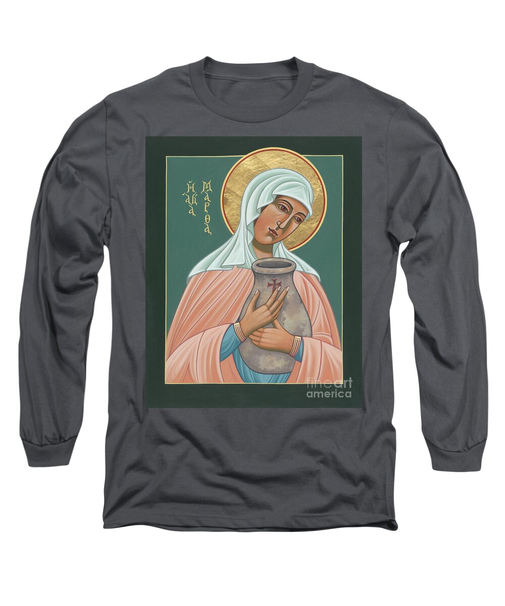 St Martha Of Bethany Long Sleeve T-Shirt featuring the painting St Martha of Bethany by William Hart McNichols