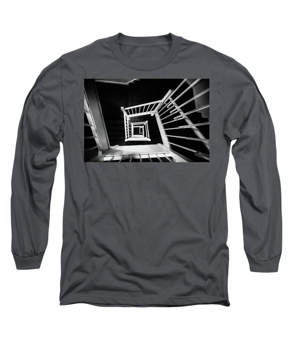 Manhattan Long Sleeve T-Shirt featuring the photograph Staircase II by Marzena Grabczynska Lorenc