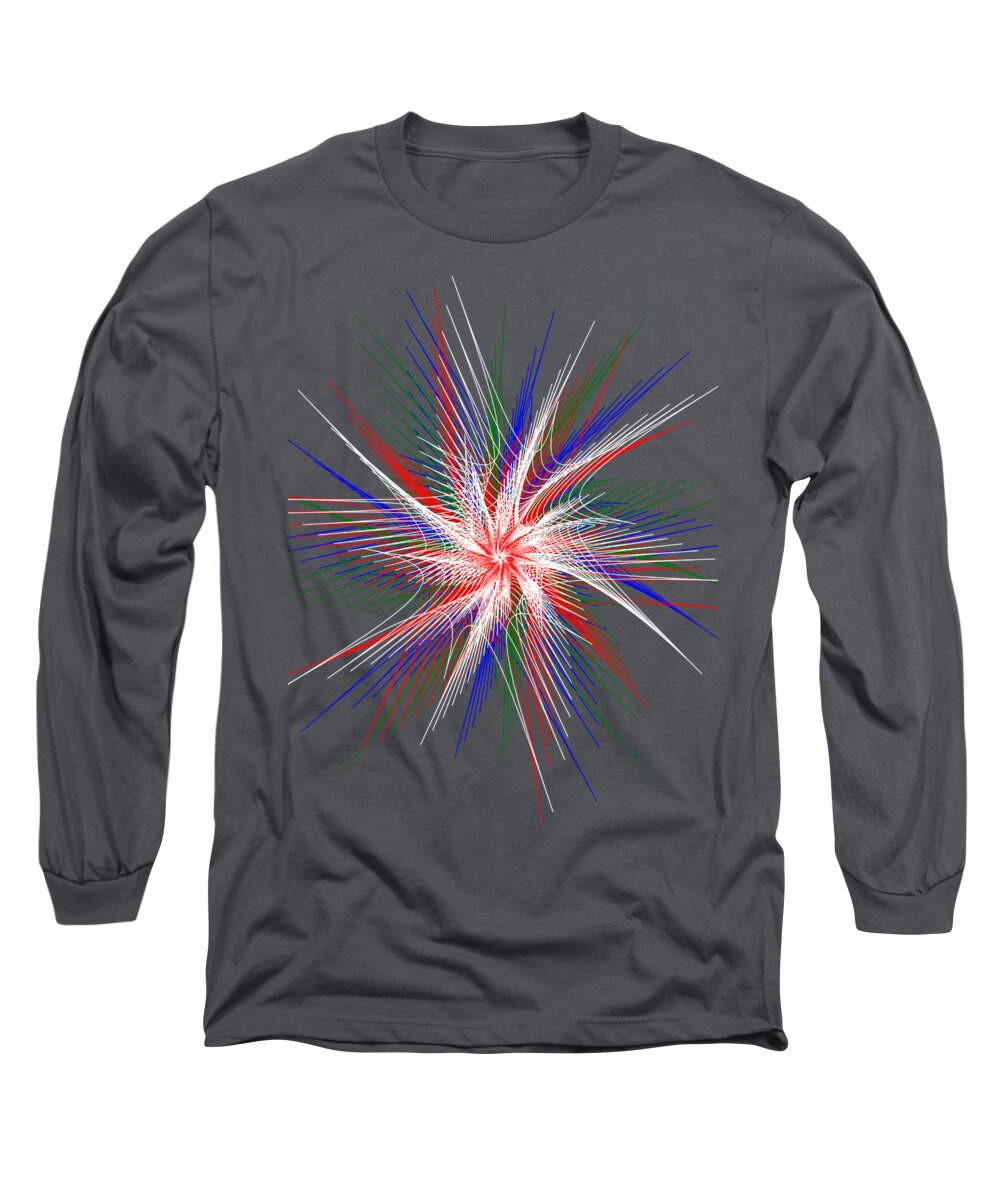 Digital Art Long Sleeve T-Shirt featuring the digital art Star in Motion by Kaye Menner by Kaye Menner