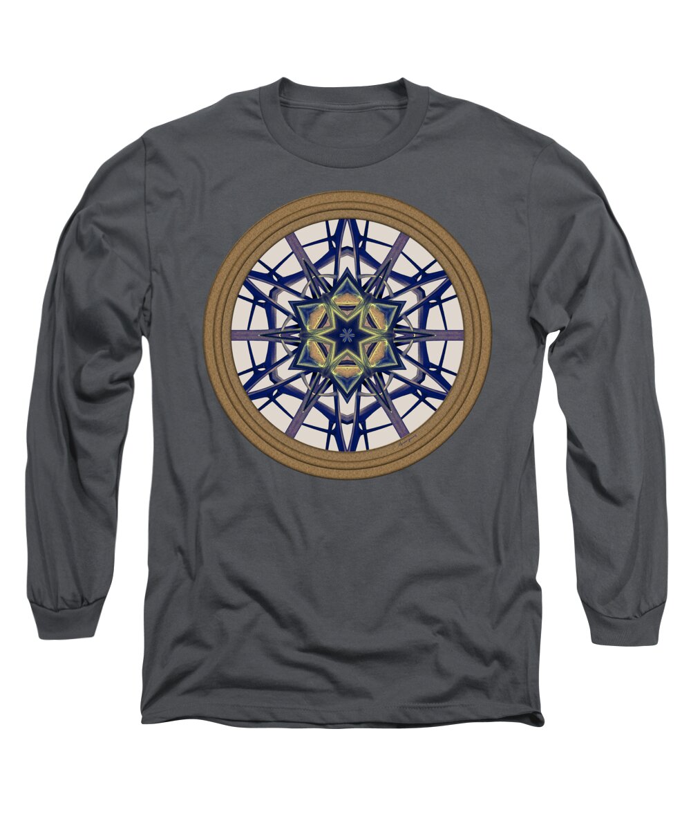 Lemon Thornes Long Sleeve T-Shirt featuring the digital art Star Window I by Lynde Young