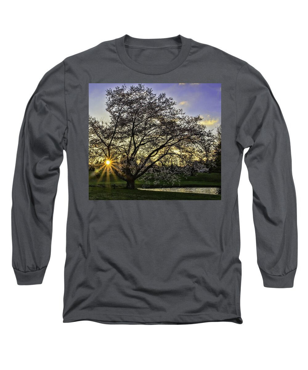 Landscape Long Sleeve T-Shirt featuring the photograph Starburst at Sunrise by Roberta Kayne