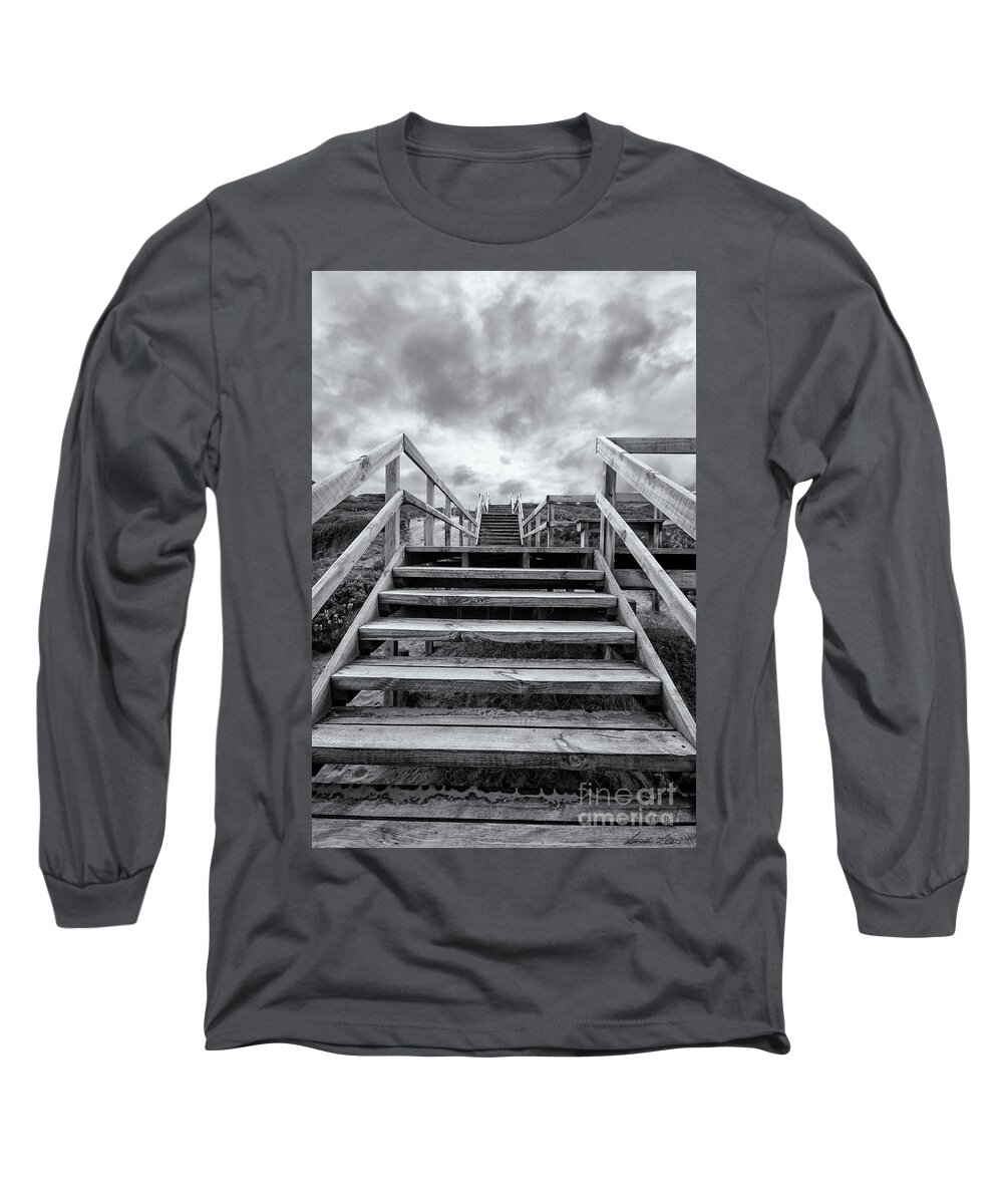 Stairs Long Sleeve T-Shirt featuring the photograph Step on up by Linda Lees