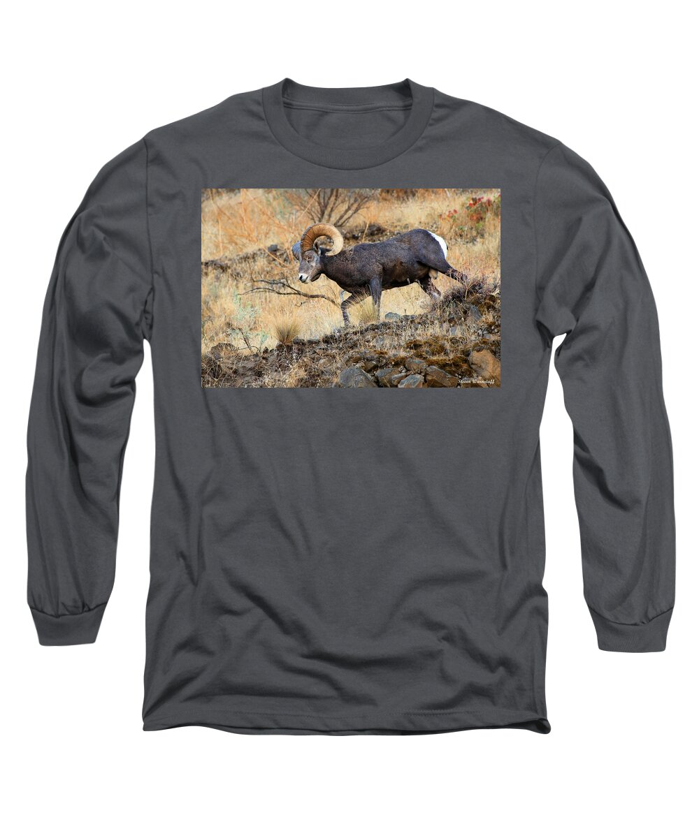 Oregon Long Sleeve T-Shirt featuring the photograph Still Com'n by Steve Warnstaff