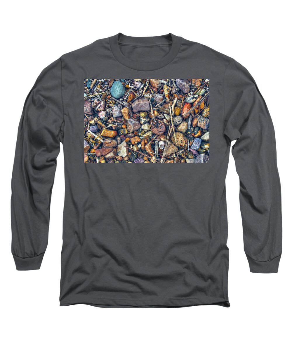 Sticks And Stones Long Sleeve T-Shirt featuring the photograph Dry Creek by Wayne Sherriff