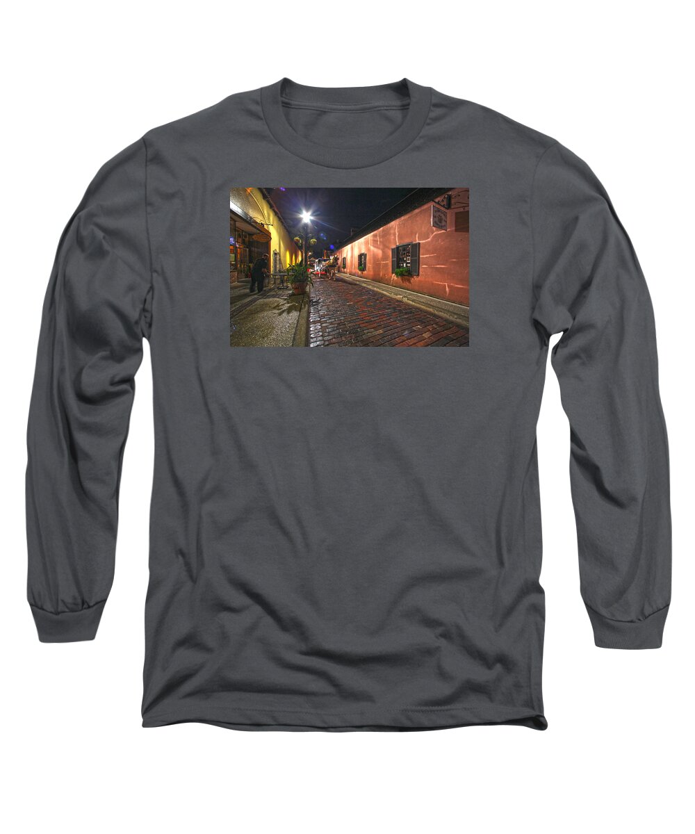 Horse Long Sleeve T-Shirt featuring the photograph Streets of St Augustine by Robert Och