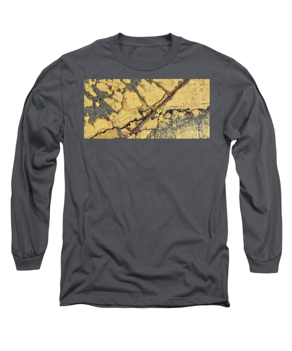 Color Contrast Texture Pattern Buchanan Street San Francisco Long Sleeve T-Shirt featuring the photograph Streets/Sidewalks of SF 1-2 by J Doyne Miller