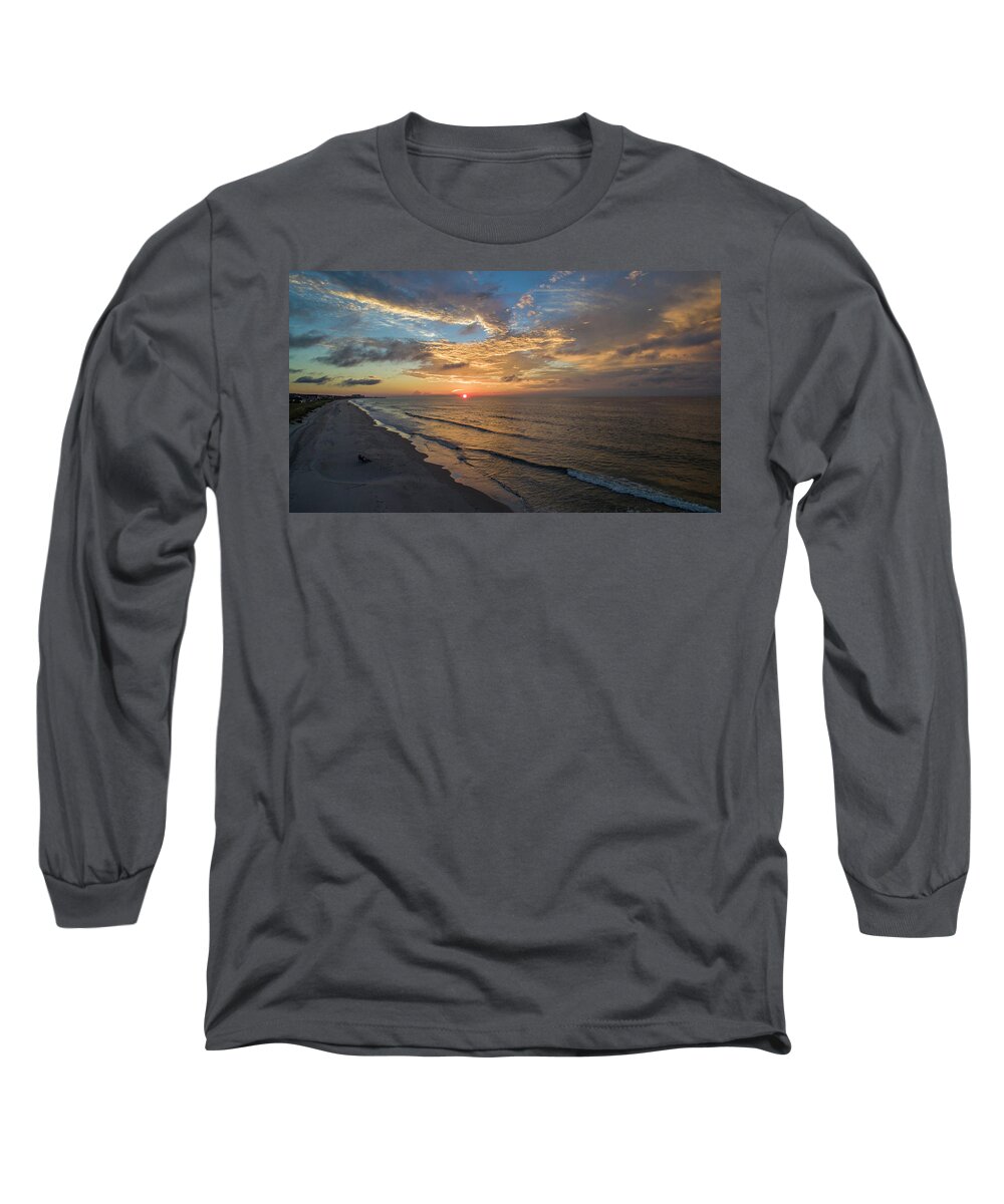 Sunrise Long Sleeve T-Shirt featuring the photograph Sunrise7 by Star City SkyCams
