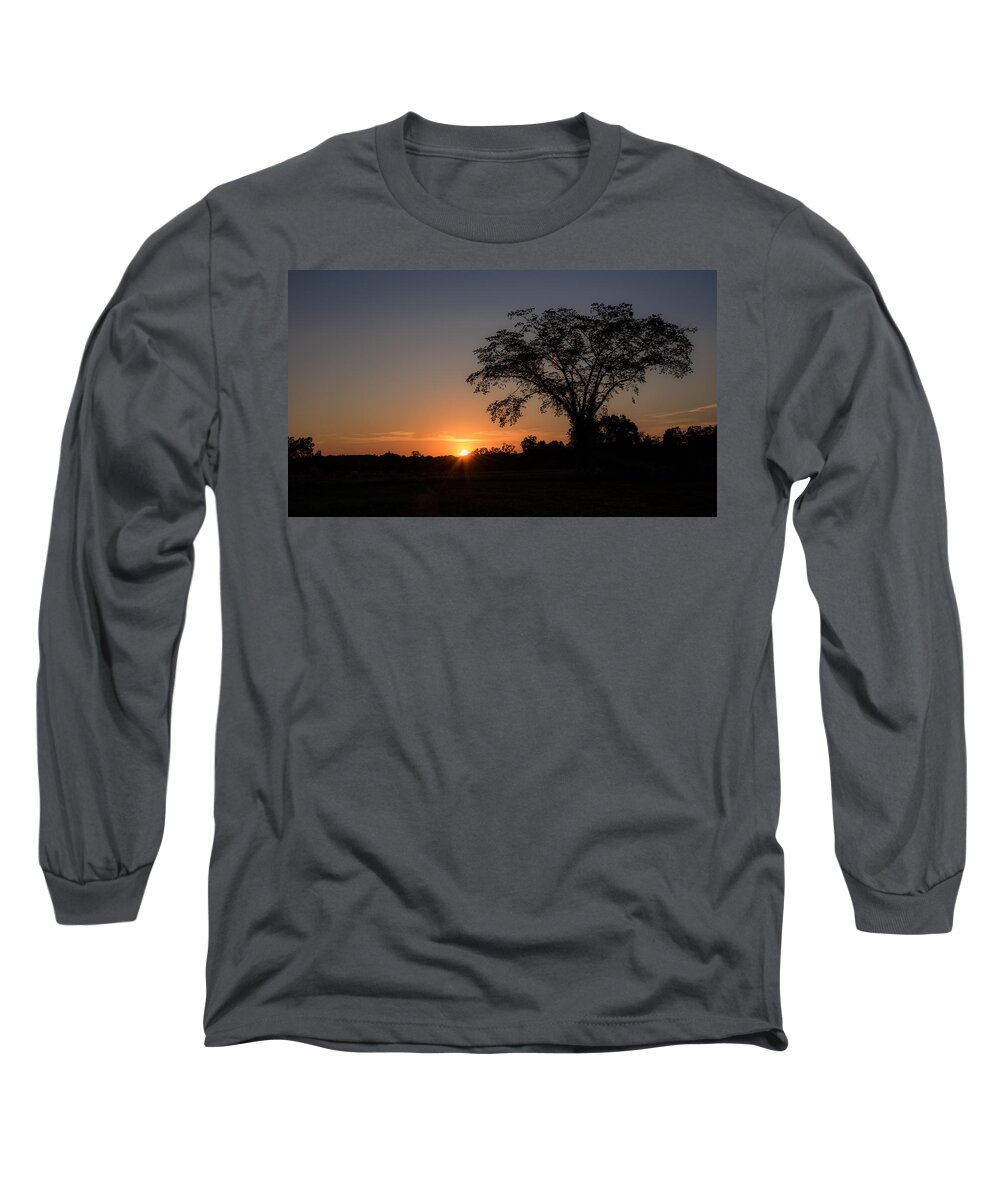 Nature Long Sleeve T-Shirt featuring the photograph Sunset   by Holden The Moment