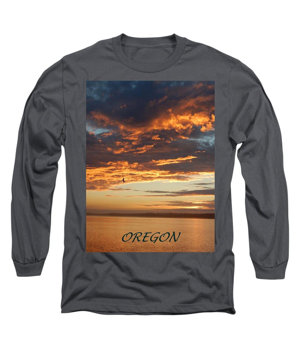 Landscape Long Sleeve T-Shirt featuring the photograph Sunset Oregon by Gallery Of Hope 