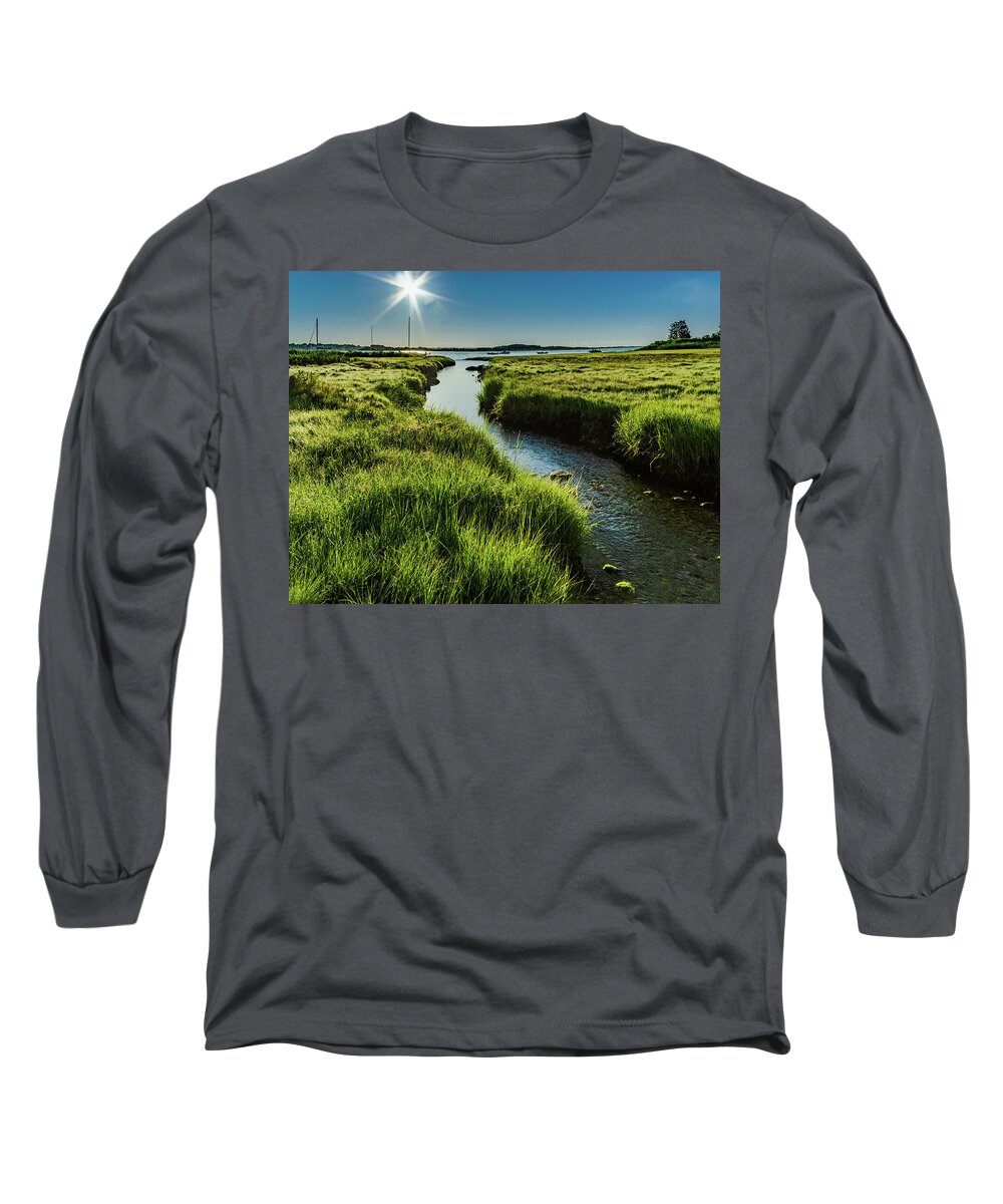 Morning Sun Long Sleeve T-Shirt featuring the photograph Sunshine Over The Bay by William Bretton