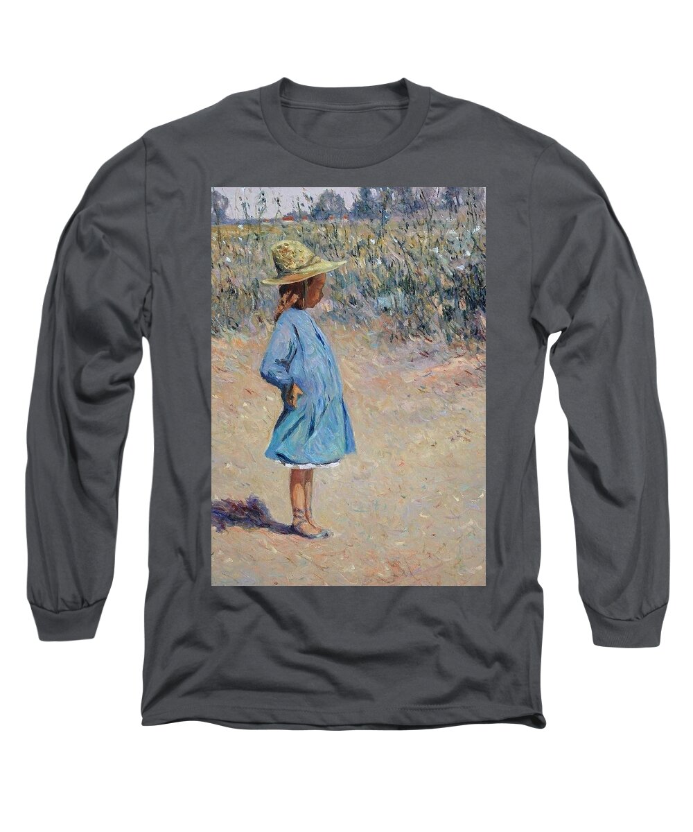 Sweetest Long Sleeve T-Shirt featuring the painting Sweetheart by Pierre Dijk