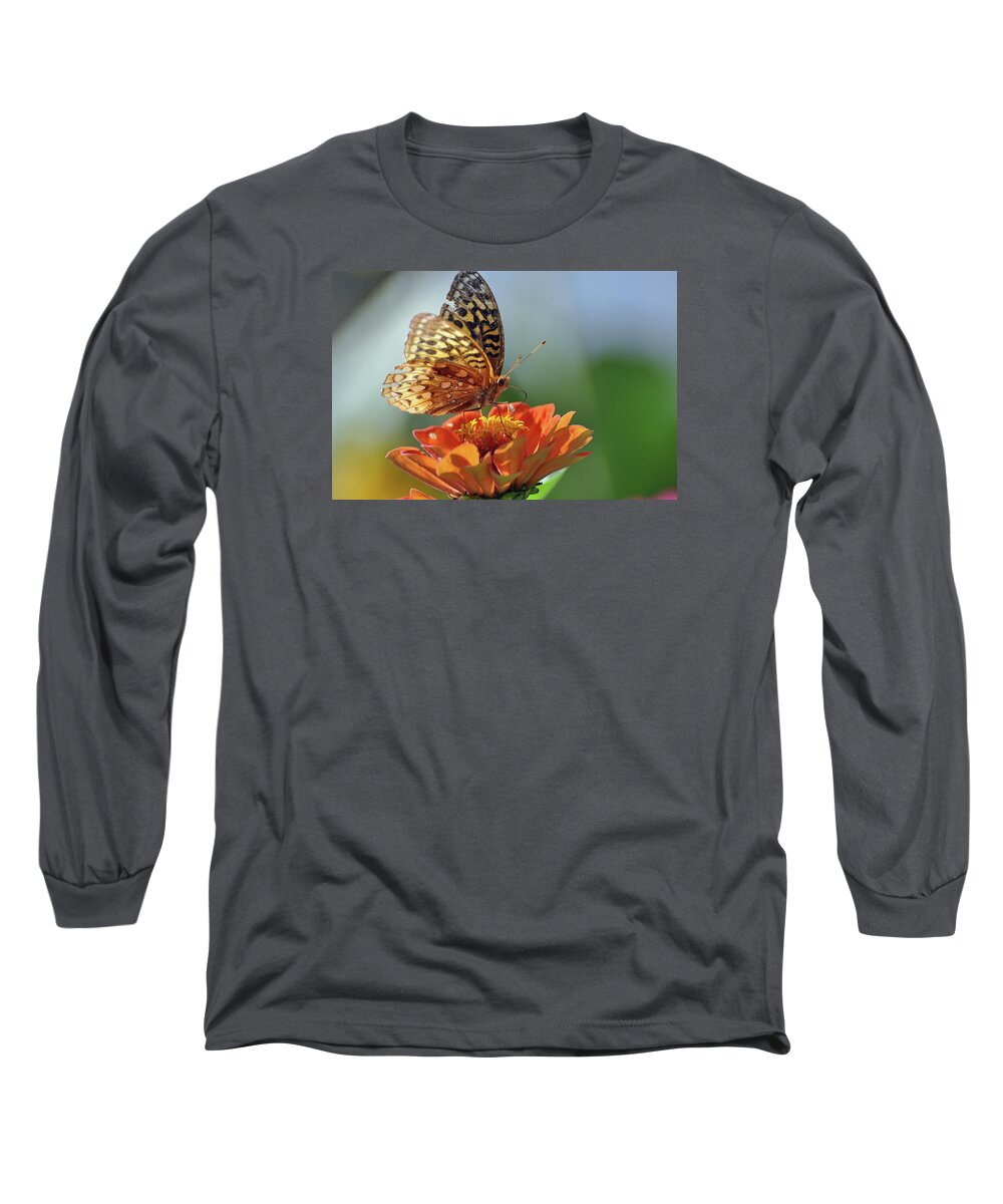 Butterfly Long Sleeve T-Shirt featuring the photograph Tenderness by Glenn Gordon