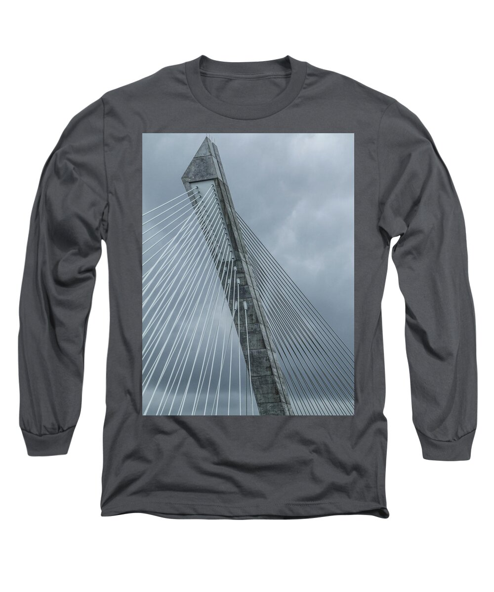 Pone De Terenez Long Sleeve T-Shirt featuring the photograph Terenez Bridge iii by Helen Jackson